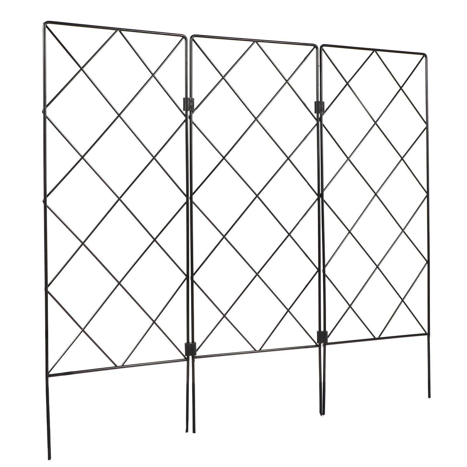 Treillis jardin multifonction Uonlytech support plantes grimpantes fer