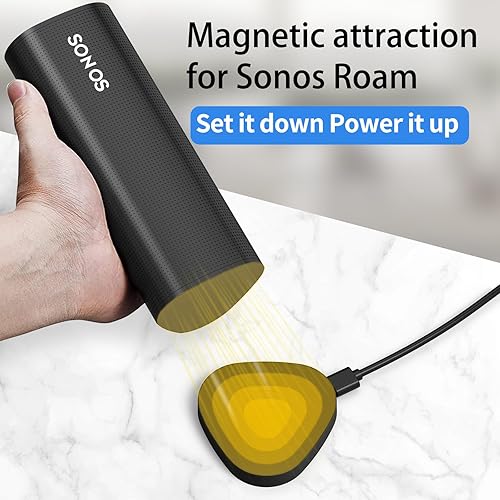 Miniatura 7 de Cargador inalámbrico compatible con Sonos Roam Gen 2nd1st, base de carga magnética, base de carga para altavoz Bluetooth portátil para Sonos Roam SL