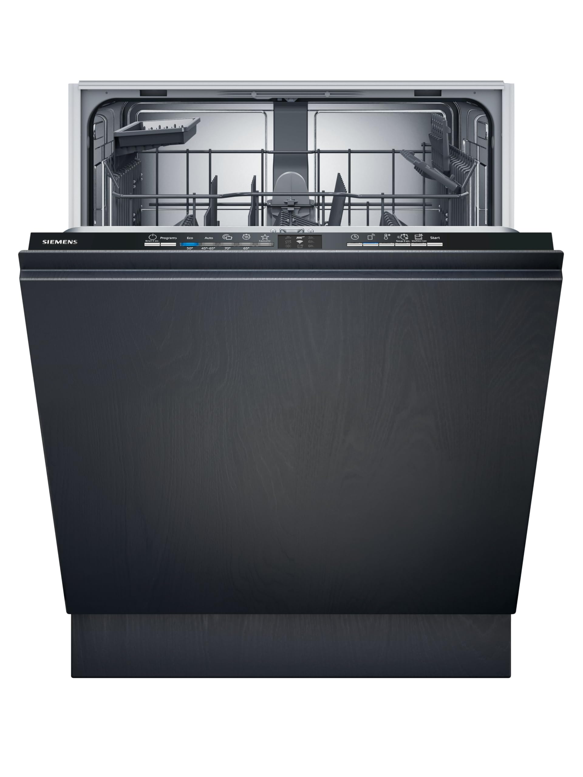 Siemens SN61HX01TE iQ100, Vollintegrierter Geschirrspüler 60 cm, Besteckkorb, drei Mal schneller spülen, smartStart, HygienePlus Programm, Automatische Optimierung, infoLight, Home Connect, aquaStop