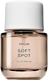 PHLUR Soft Spot Eau de Parfum - Full Size Perfume Fragrance - Floral Amber Musk Perfume with Bergamot, Mandarin, Jasmine, Sandalwood & Vanilla (50mL)