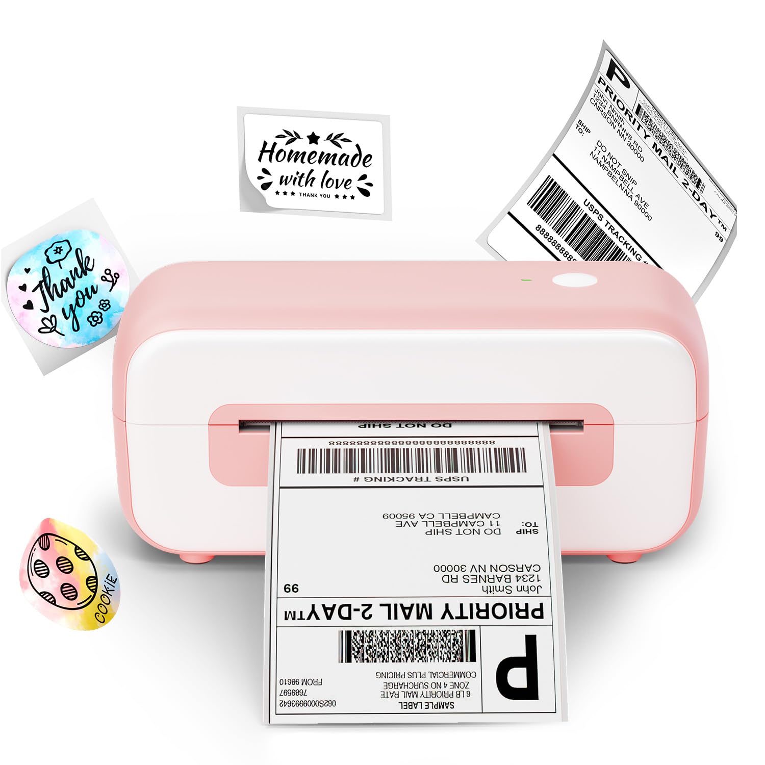 Shipping Label Printer,Postage Printer Thermal Printer Thermal Label Printer 4x6 Label Printer Machine for Shipping Package For Phone&Windows, Used for Hermes, Royal Mail, Amazon, Shopify, Ebay