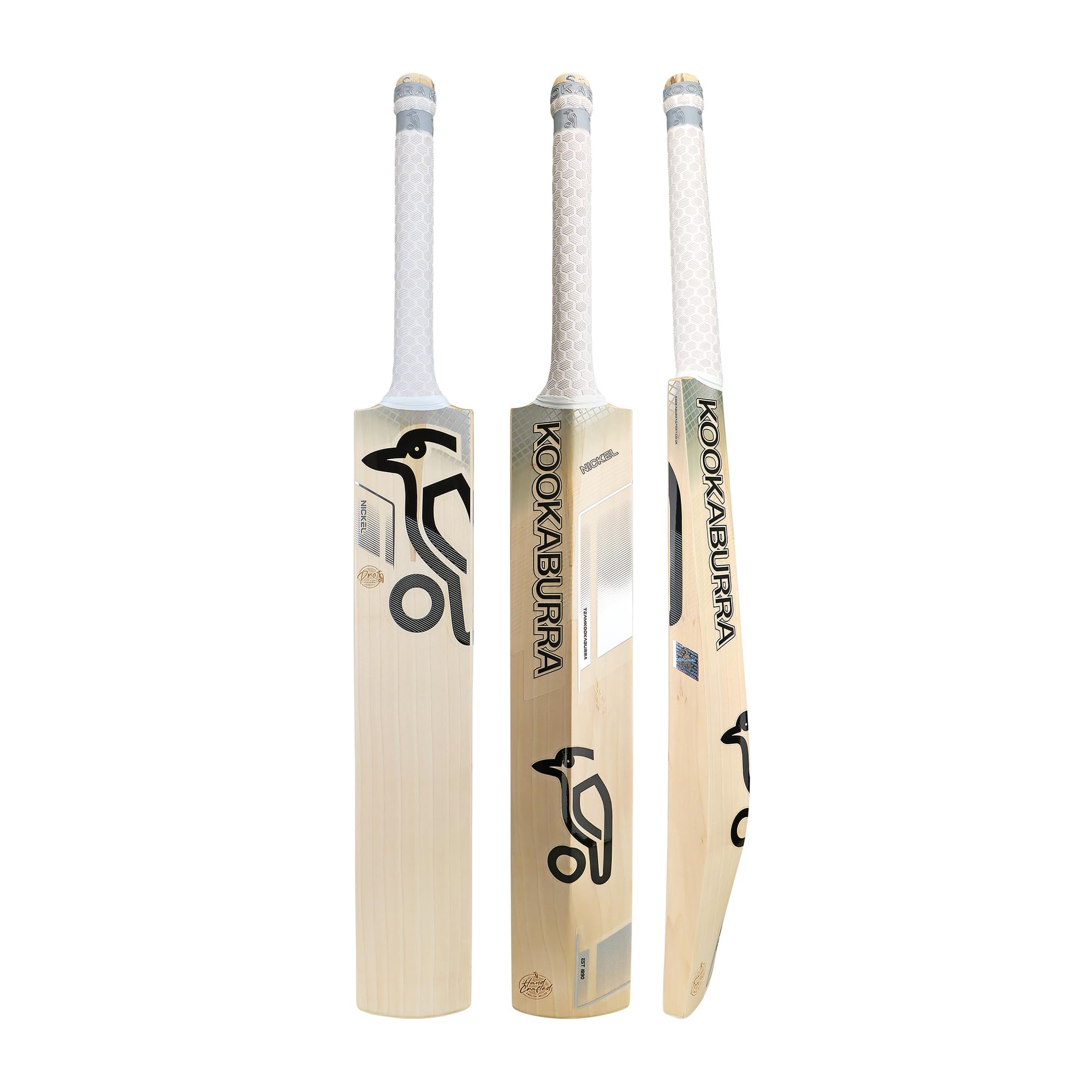 Nickel Pro Cricket Bat - Short Handle, Silver