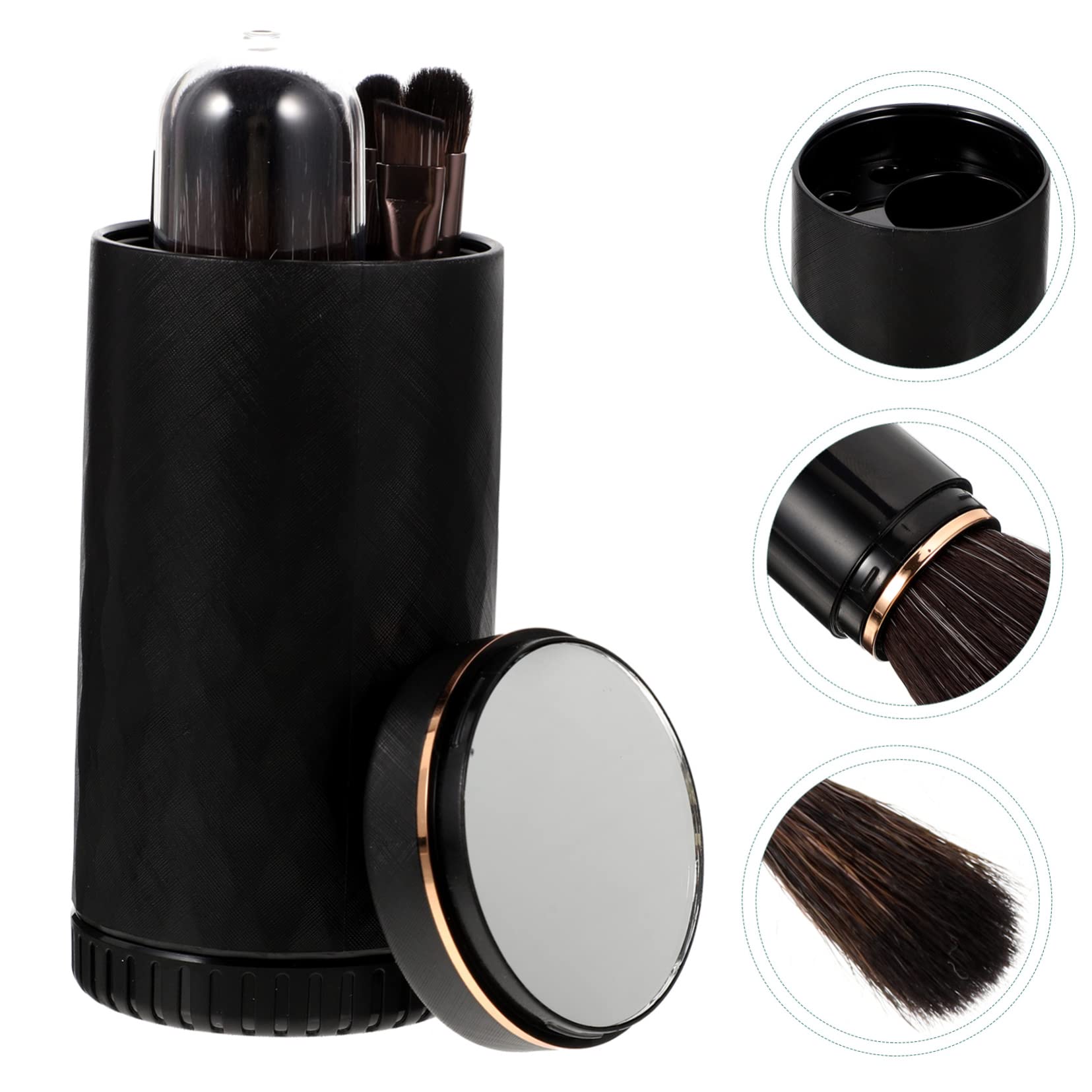 MAGICLULU 3juegos Brochas De Maquillaje Con Mango Organizador Para Aplicación De Maquillaje Facial y Portátil Para y