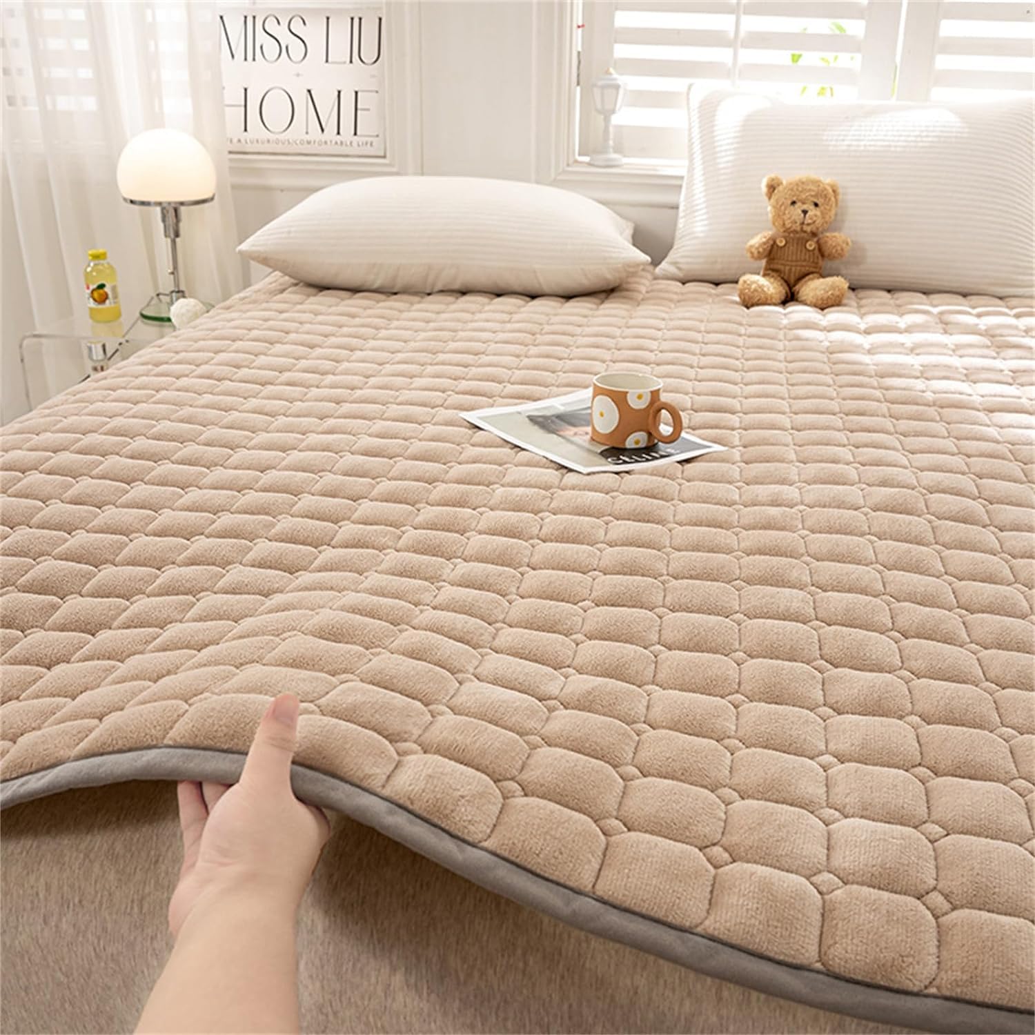 ZLZNX Japanese Folding Mattress Double Futon Floor Mat Soft Tatami Sleeping Pad Camping Non-Slip And Breathable for Home Dormitory,2,100X200cm