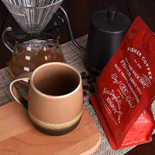 Miniatura 6 de Bosmarlin. - Taza de café de cerámica mate, taza de té para oficina y hogar, 13 onzas, apta para lavavajillas y microondas, 1 unidad.