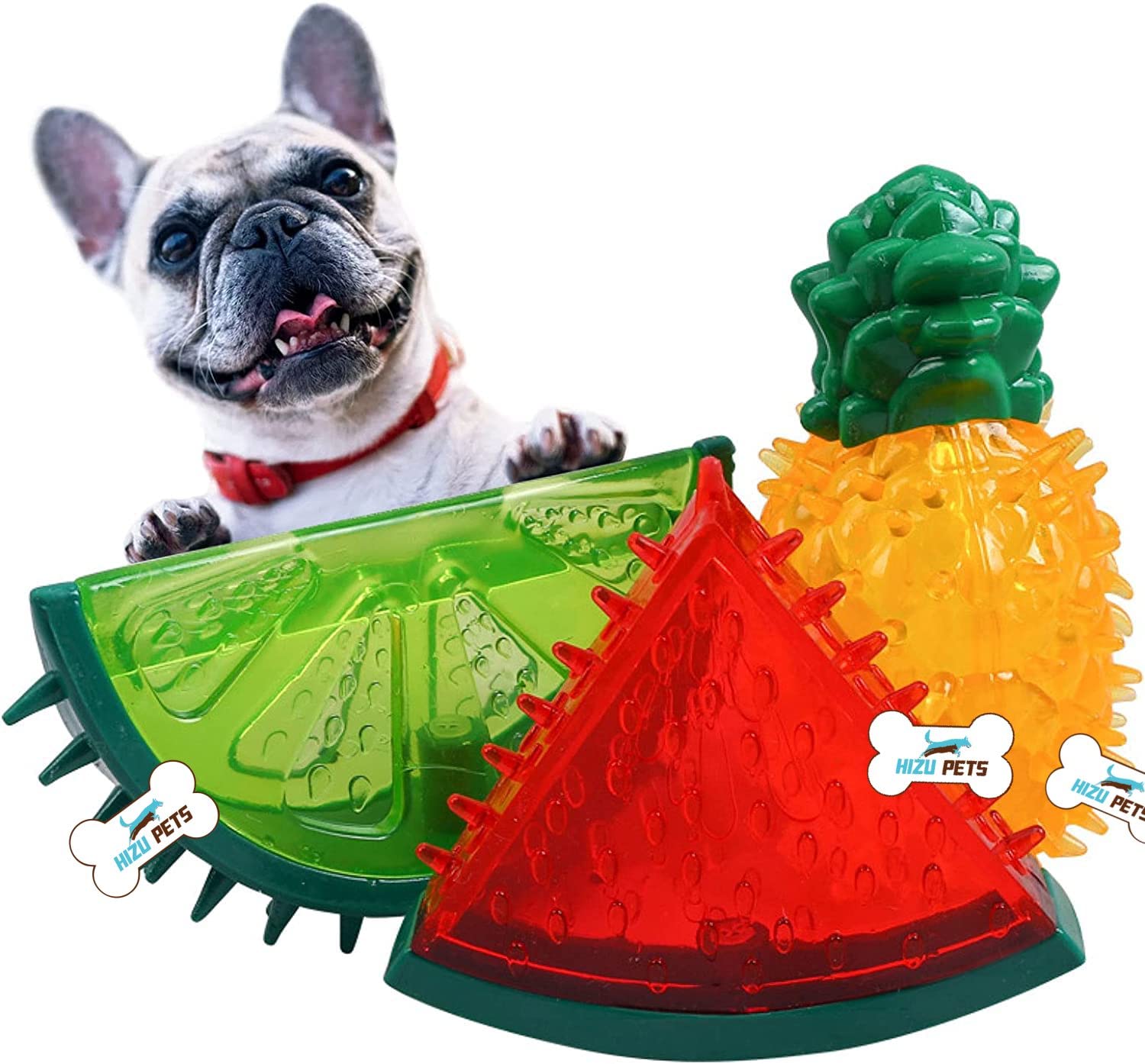 HIZU PETS 3 Pcs/Pack Dog Cooling Chew Toys, Frozen Teething Toy for Puppies, Summer Interactive Squeaky Toys, Small and Medium Pet Treat Training Tools (B0BZ8GYBDK) Amazon Price History, Amazon Price Tracker