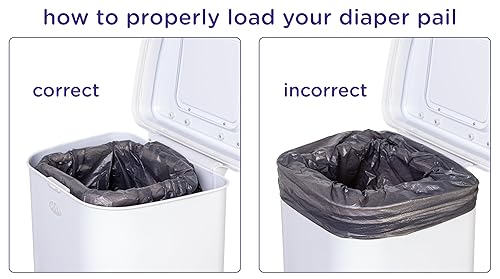 Vista 56 de Ubbi - Cubo de bloqueo de olor de acero, no requiere bolsa especial, ahorro de dinero, galardonado, cubo de pañales imprescindible para el Mármol