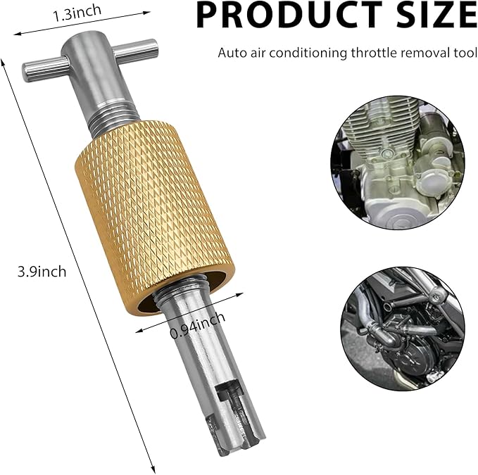 Herramienta de Remoción de Tubo Orificio AC, Extractor de Tubo Orificio para Aire Acondicionado de Auto miniatura 2