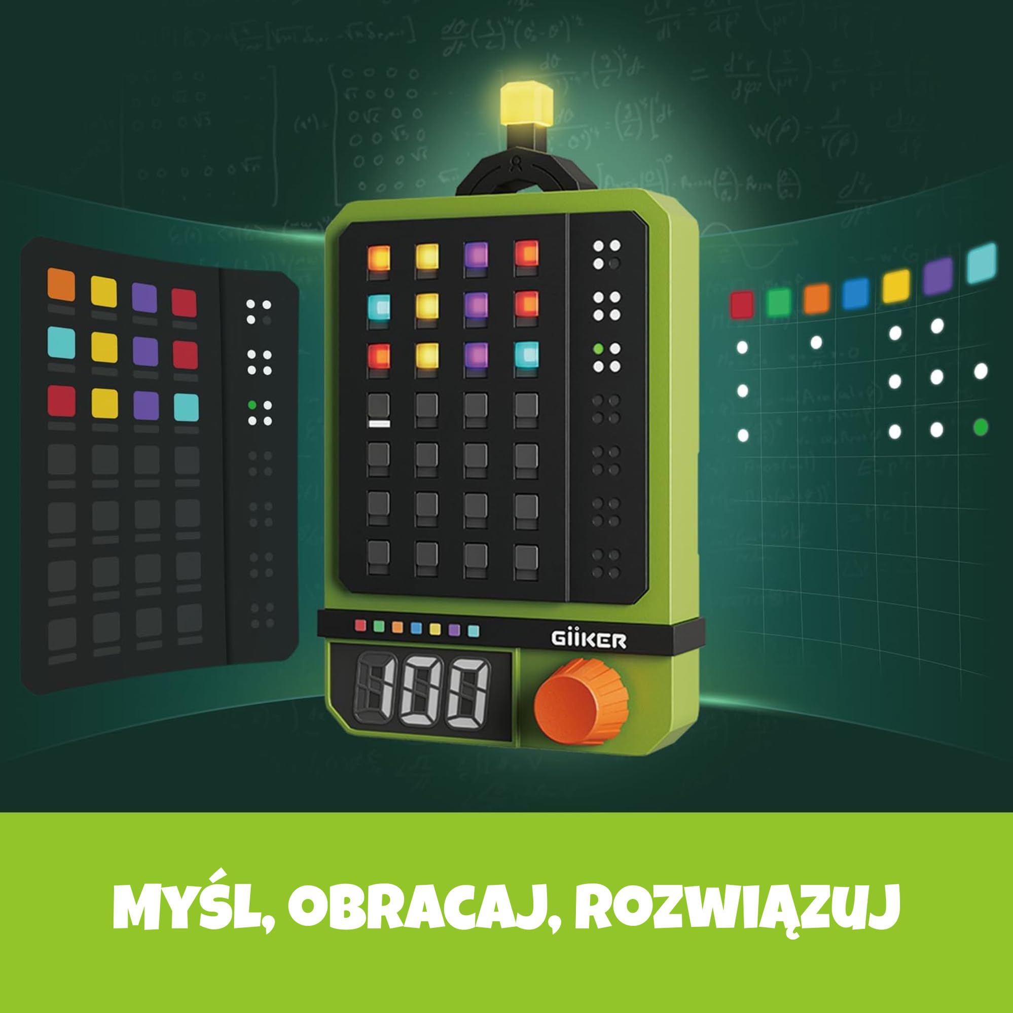 GiiKER Super Decoder – gra polegająca na łamaniu kodów elektronicznych | Poziom 600 | Zagadka z kodem kolorów złożona z 4 części | Tryb solo i duet | Tragbare Denkspel dla dzieci i dorosłych
