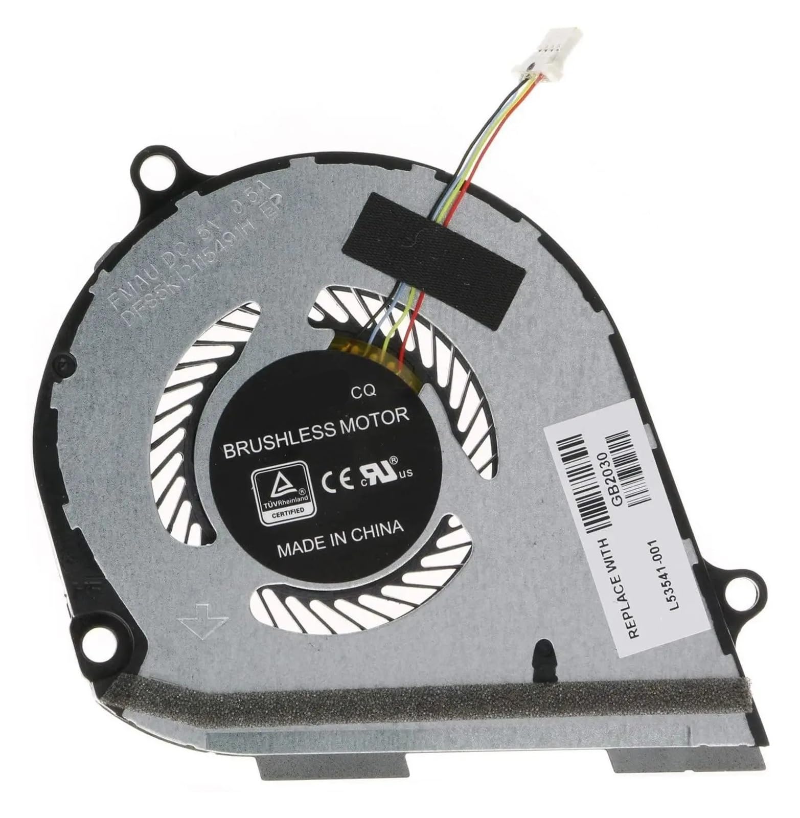 Ventilateur de Refroidissement PC, Ventilateurs GPU L53542 L53541-001 for processeur d'ordinateur, compatibles avec HP Envy, X360 15-DS 15-DR 15M-DR DR0004 15M-DS DS0011 TPN-W142(GPU Fan L53542)