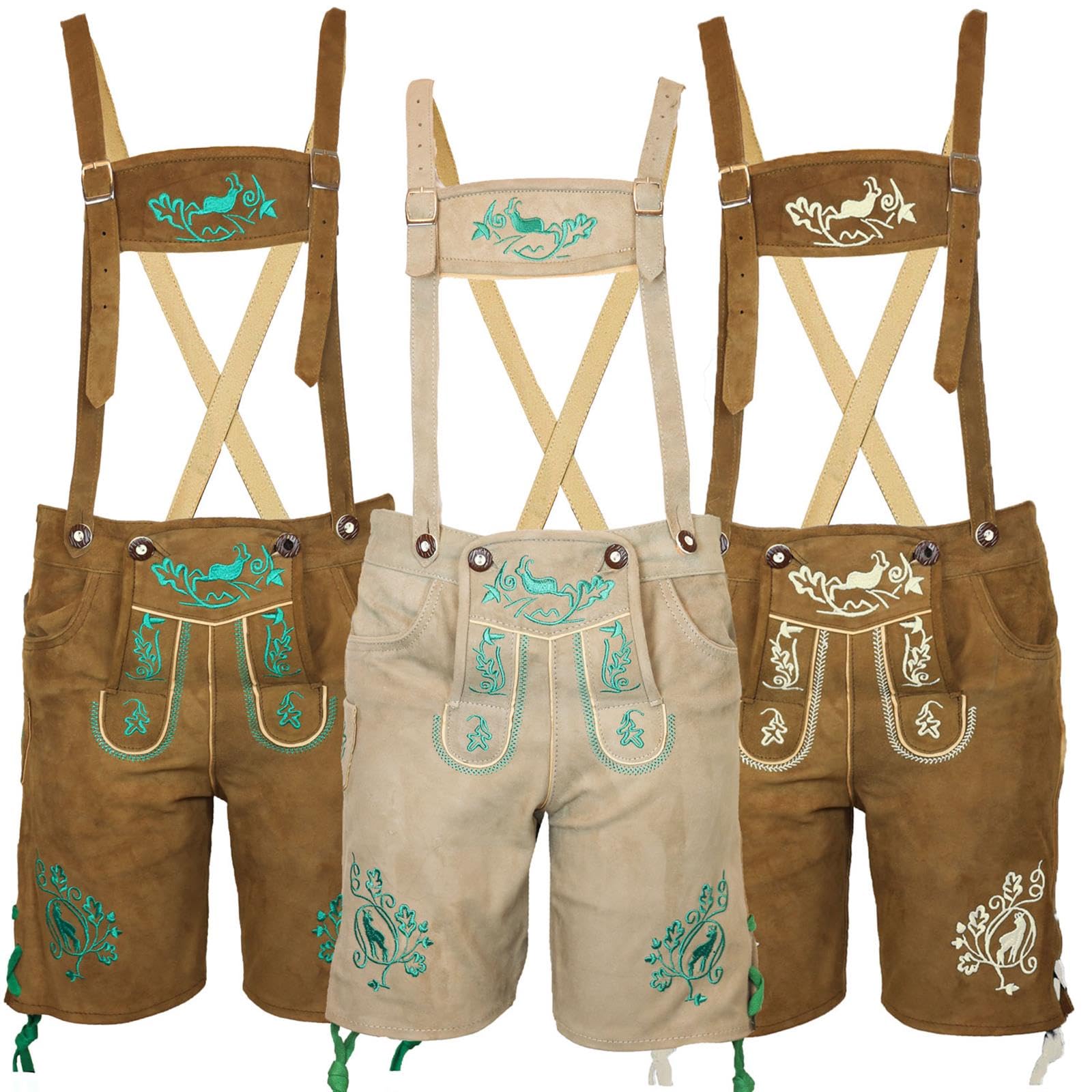 Kinder Trachten Lederhose Erwin Braun Kinderlederhose kurz Ziegenleder