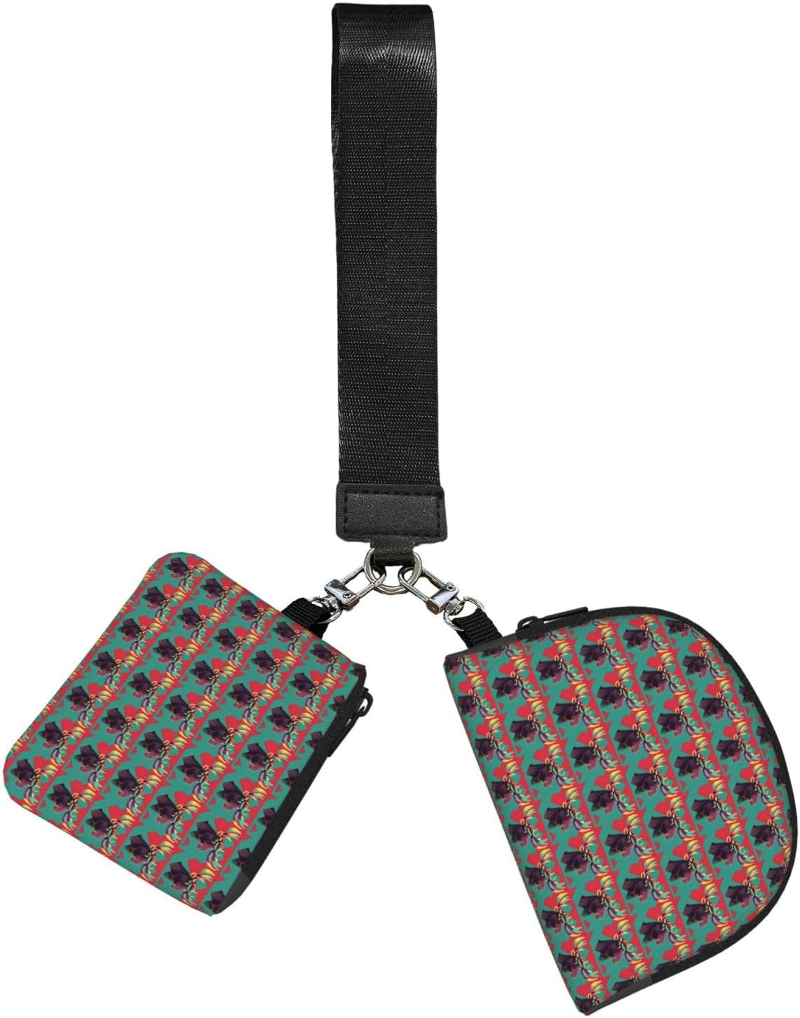 Moose Print Portable Wrist Strap Lightweight Outdoor Sports Bag Running Cycling Hiking