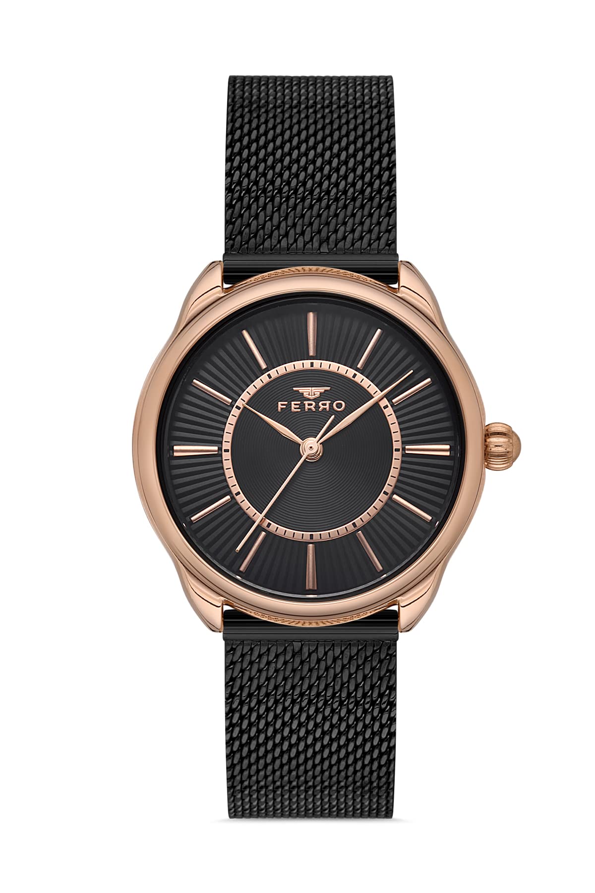 Ferro Stainless Steel Lucca Analog Black Dial Womens Watch-F21152C-R, Band_Gold (B09RP814CS) Amazon Price History, Amazon Price Tracker