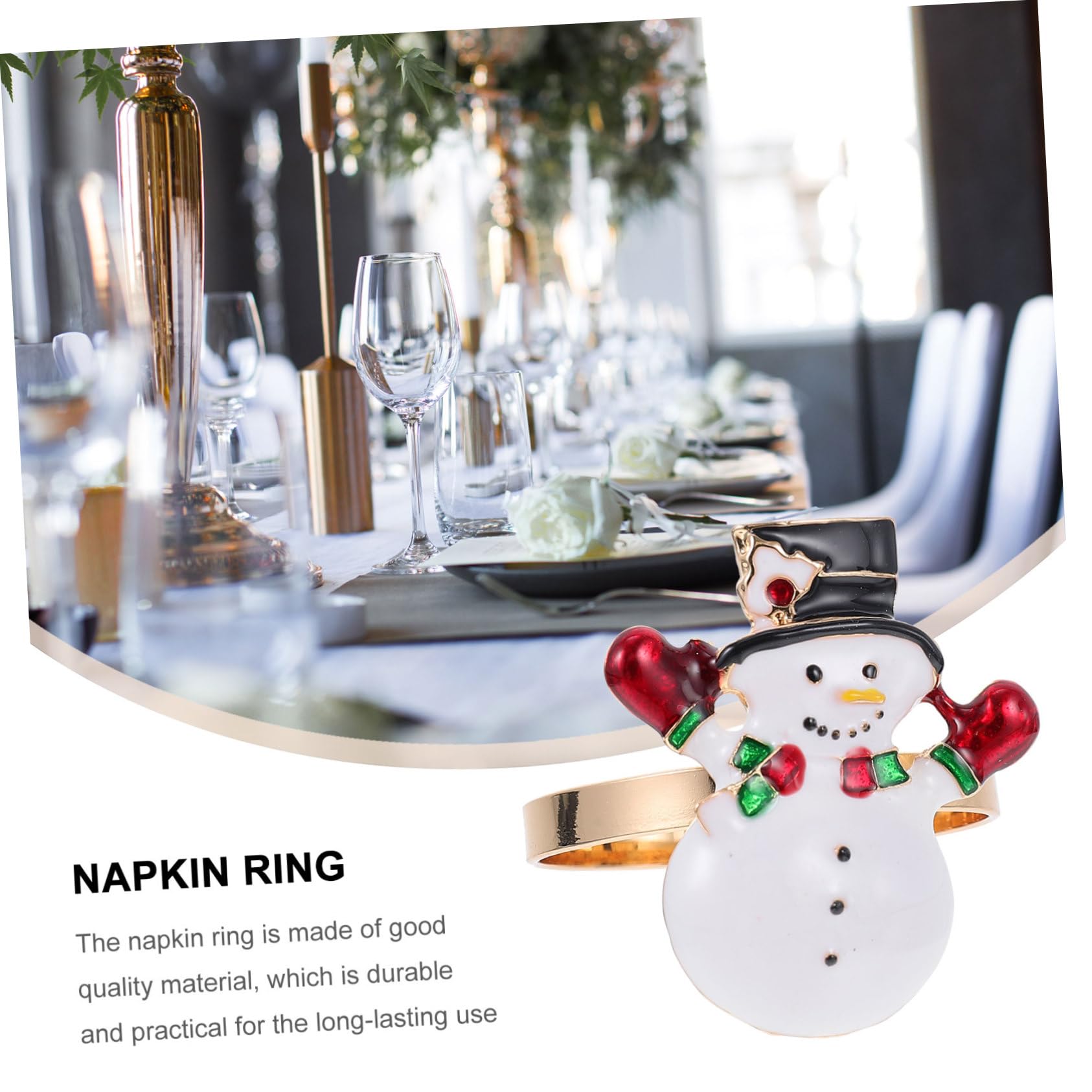 TOPBATHY 12stücke Weihnachts Serviettenringe Dekorative Tischaccessoires Für Festlichkeiten Einzigartiges Design Für Familienfeiern Und