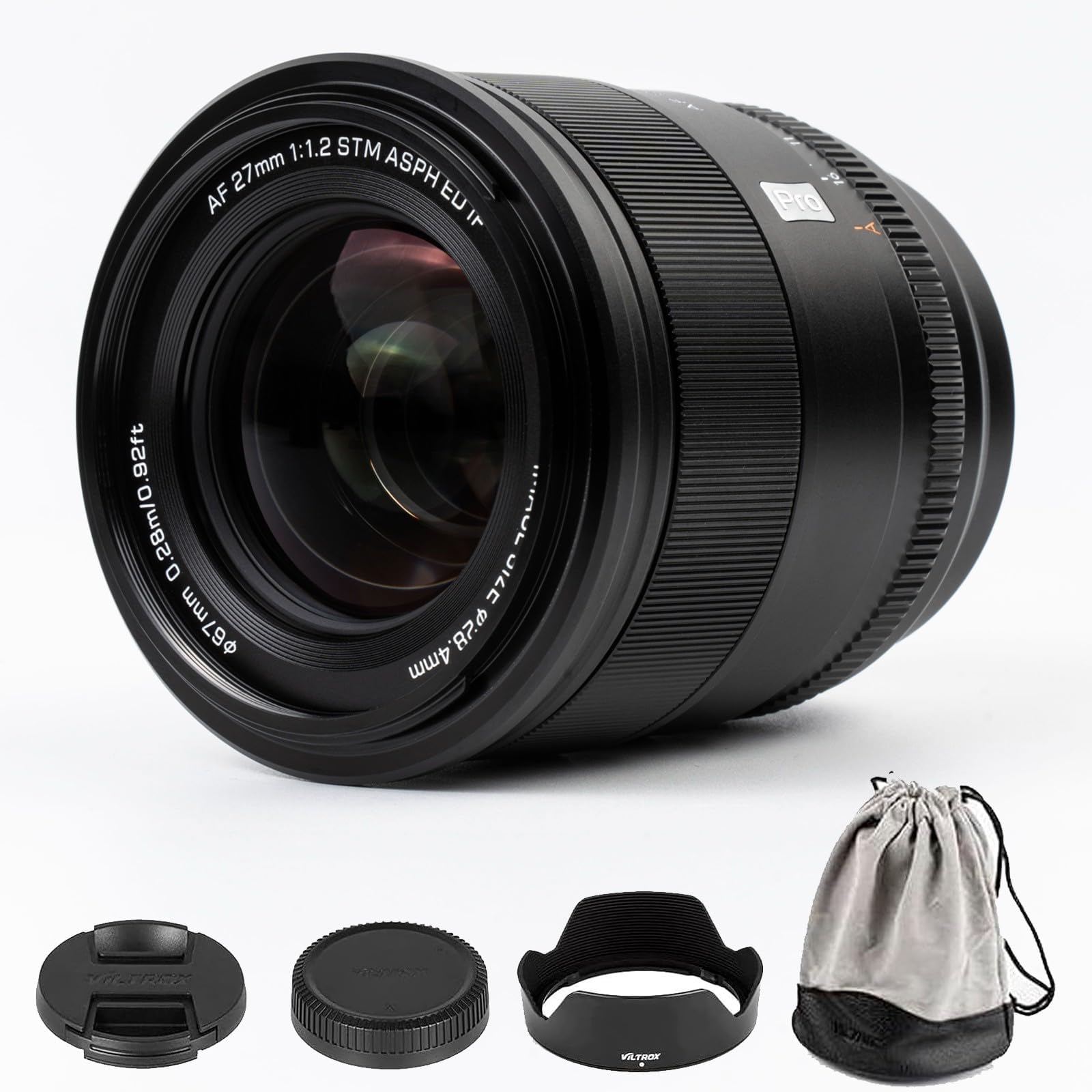 Amazon.com: VILTROX 27mm F1.2 f/1.2 Pro E-Mount APS-C 自動
