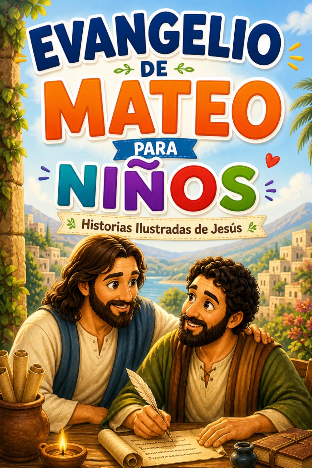 Evangelio de Mateo para Niños: Historias Ilustradas de Jesús