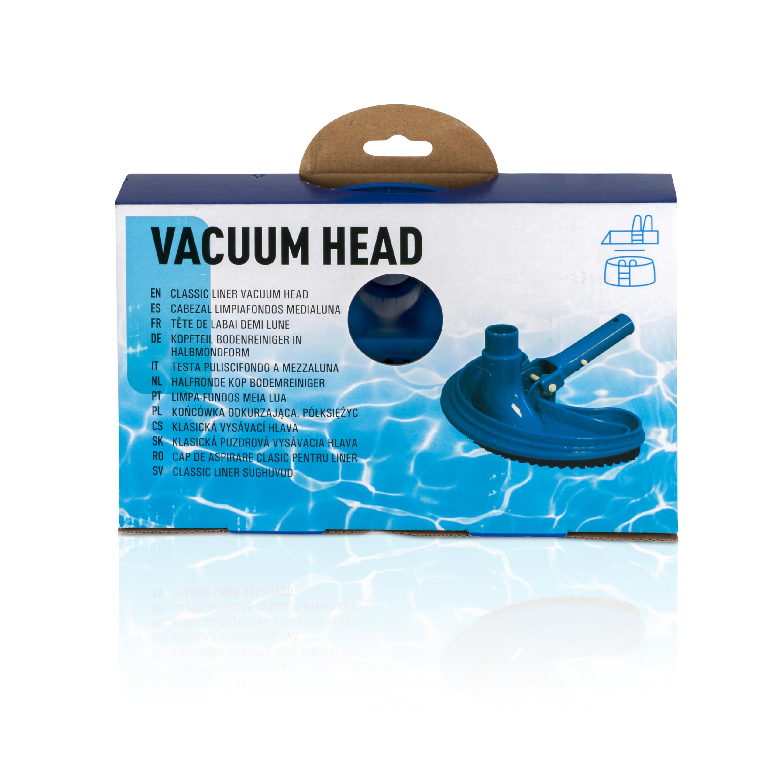 Gre 90105 - Tête de balai demi-lune : efficacité et durabilité pour votre piscine