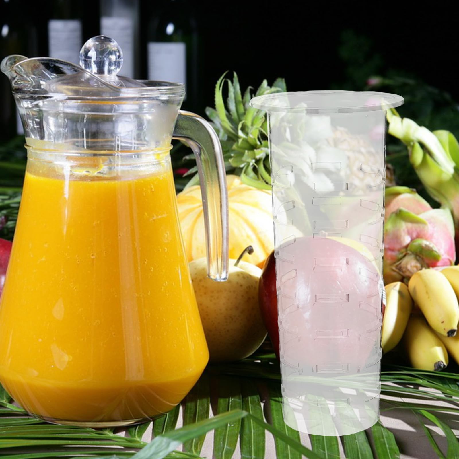 Cabilock Dispensador de bebidas acrílico para zumo de huevo, dispensador de bebidas, repuesto para huevo, fruta, dispensador de zumo