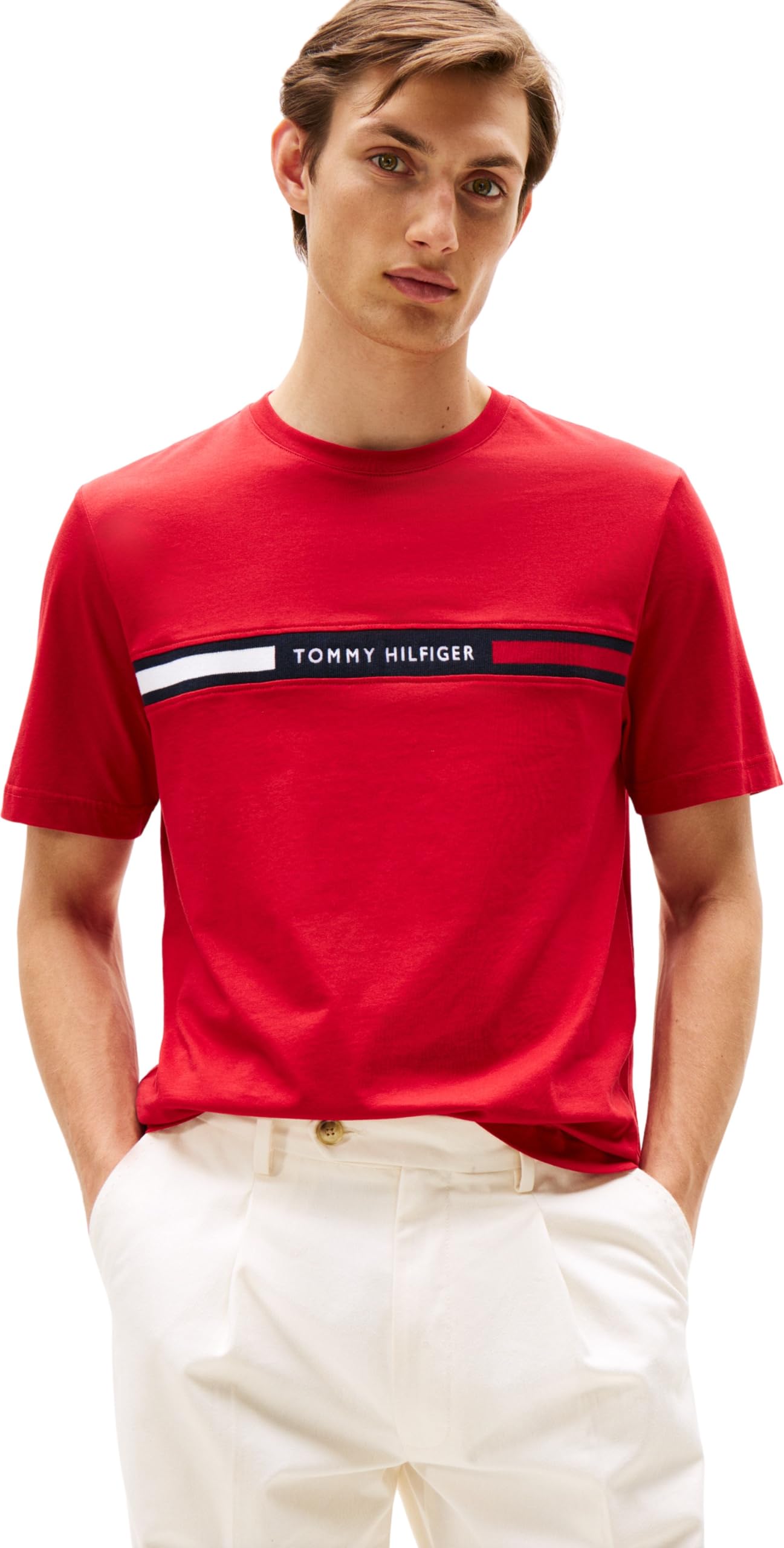 Tommy Hilfiger Herren T-Shirt Rundhalsausschnitt