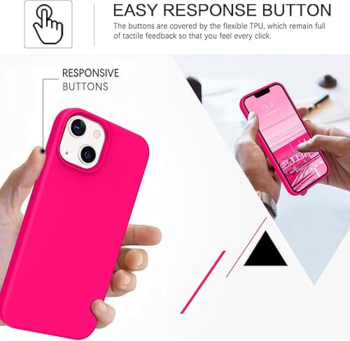 Miniatura 5 de BENTOBEN Funda para iPhone 13 Mini compatible con Magsafe, ajuste delgado, silicona suave de goma de gel, a prueba de golpes, forro de microfibra