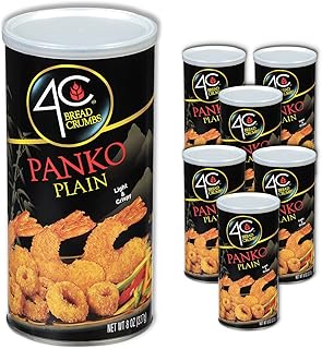 4C Premium Bread Crumbs, Panko Plain 6 Pack, Regular & Gluten Free, Flavorful Crispy Crunchy, Value Pack