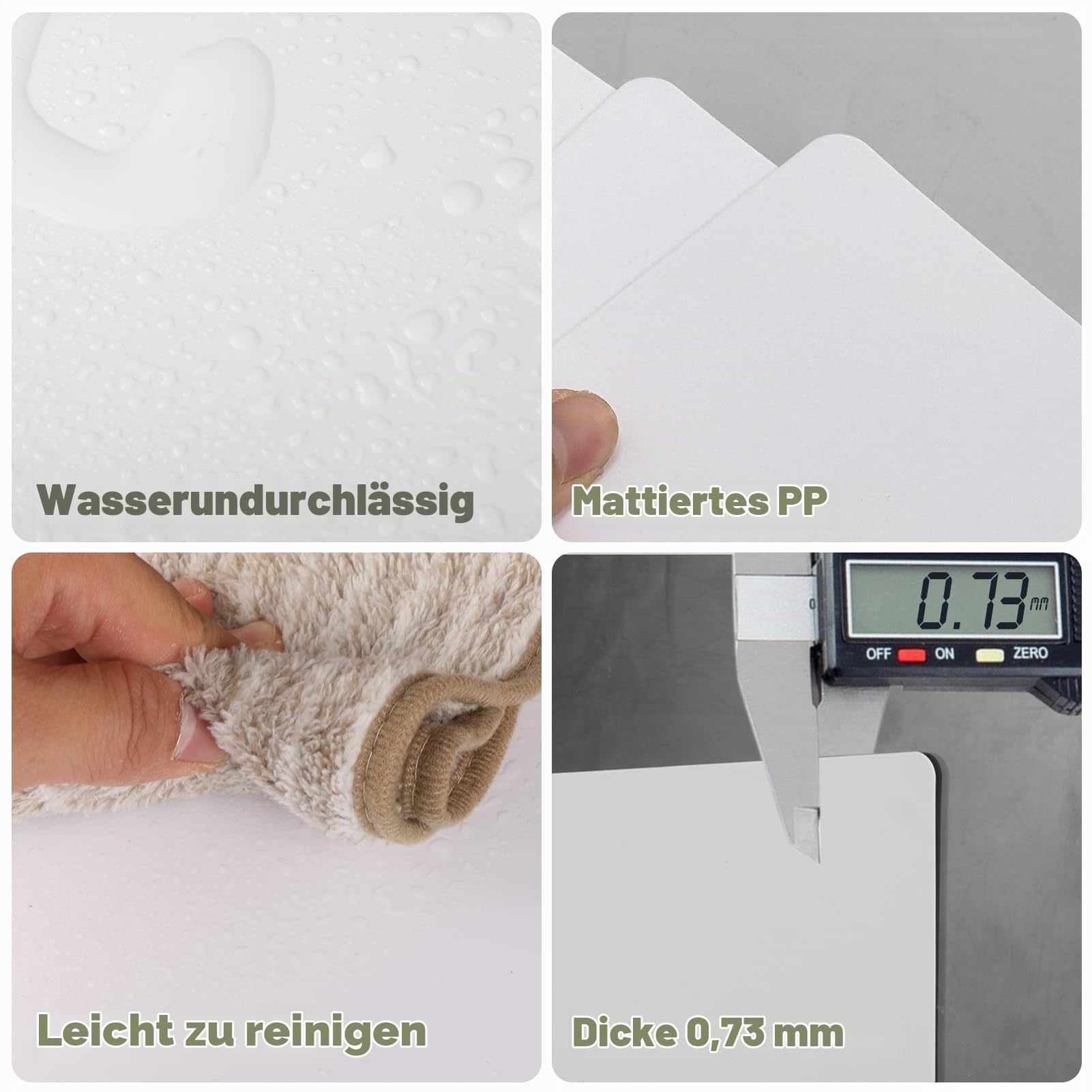 50 Stück Schallplatten-Trennblätter, 31,5 x 34 cm, Kunststoff, mit Tabs, wiederverwendbare LP-Organizer, DIY, Blanko-Album, Vinyl-Trennwände für 33 U/min, LP-Organisation (Weiß)