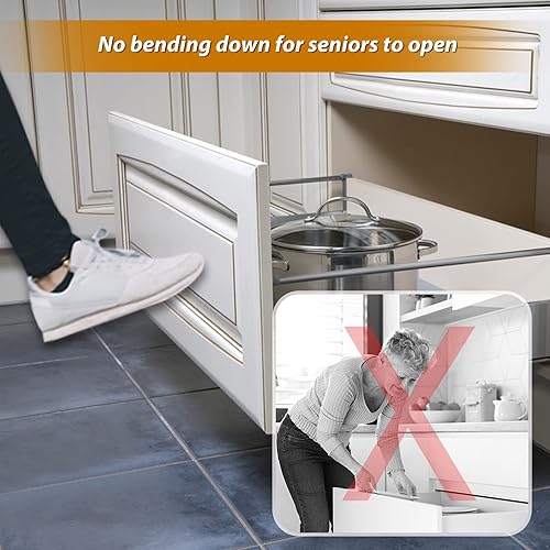 Miniatura 6 de Jiayi - Paquete de 8 herrajes para gabinete con imán resistente para cierre de puerta, cajón, cierre magnético, pestillo táctil para accesorios de