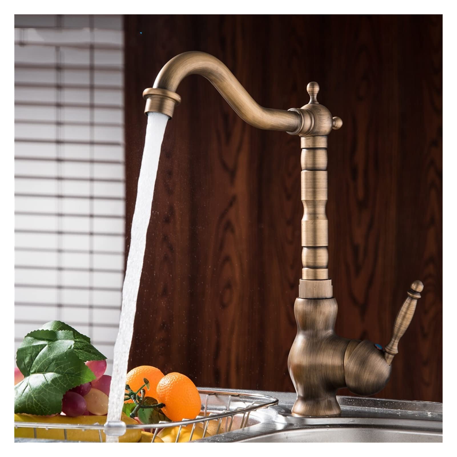 Rubinetto Della Cucina Rubinetto Finitura Bronzo Lavello In Ottone Rubinetti In Ottone Massiccio Maniglia Singola Miscelatore Acqua Rubinetto Della Cucina Piccolo Regalo