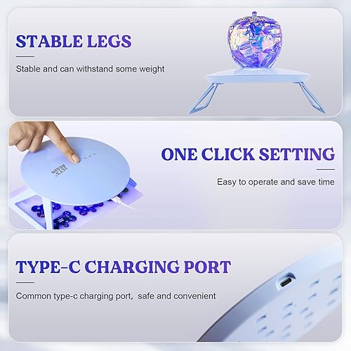 Miniatura 5 de LET'S RESIN Luz UV Pro, lámpara UV de ajuste de tiempo más larga de 2,3,5 ft con mayor área de cobertura y luces más concentradas, luz de resina UV