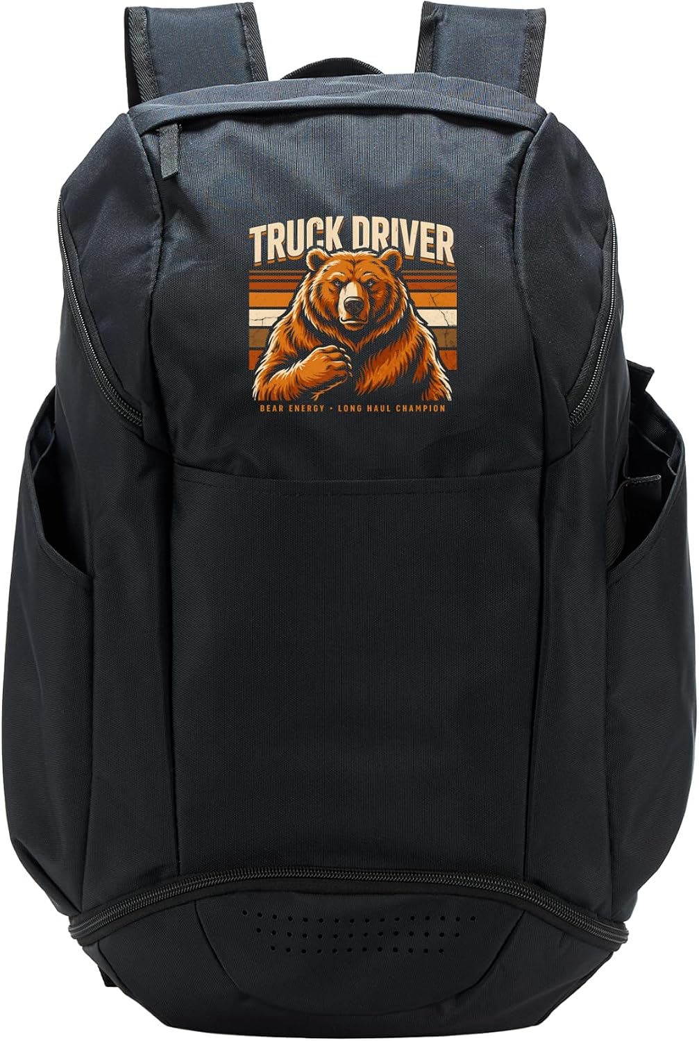 Truck Driver Bear Energy Long Haul Champion Sport Backpack