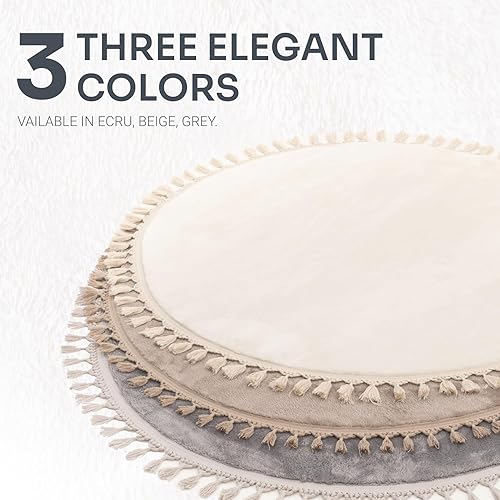 Miniatura 7 de Dekorist Alfombra esponjosa lavable a máquina, alfombra de dormitorio, alfombras de área suaves y acogedoras, alfombras para dormitorio, alfombras