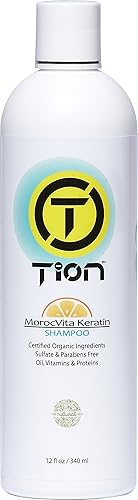 Tion Champú 11.5 fl oz  Champú Limpiador Orgánico Sin Sulfato Fortalecer, Crecer y Restaurar