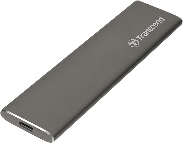Transcend 960GB USB 3.2 Type C ESD250C Przenośny dysk SSD do 520 MB/s Gwiezdna szarość | TS960GESD250C