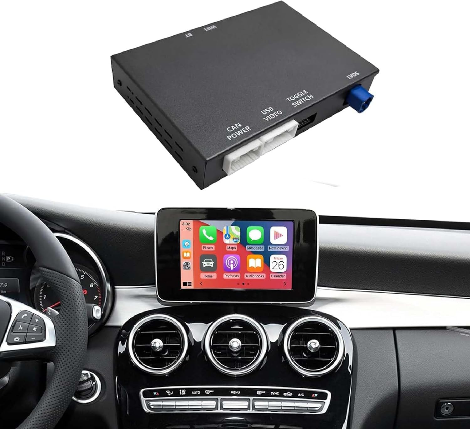 Photo 1 of Leadsign Wireless CarPlay Retrofit Decoder for Mercedes Benz NTG4.5/4.7