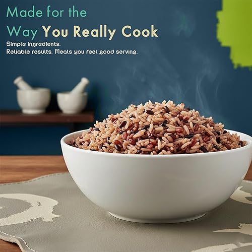 Miniatura 6 de Golden Crown - Mezcla multigrano 6 en 1 con arroz negro, arroz integral rojo y germinado, cebada morada, calidad premium y libre de OGM, perfecta