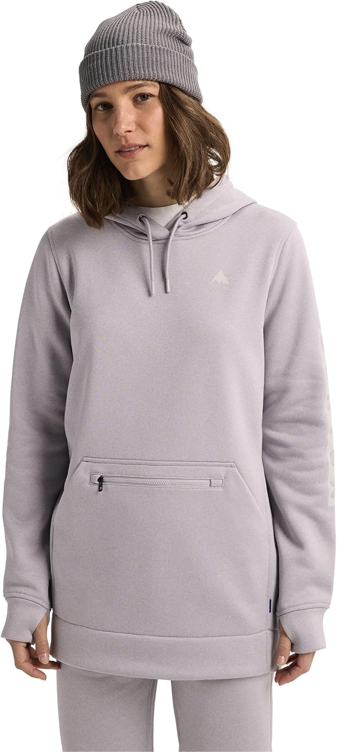 Burton Women's Oak Long Pullover Hoodie — Technical Sweatshirt with Tunic Cut & Quick-Drying Fleece