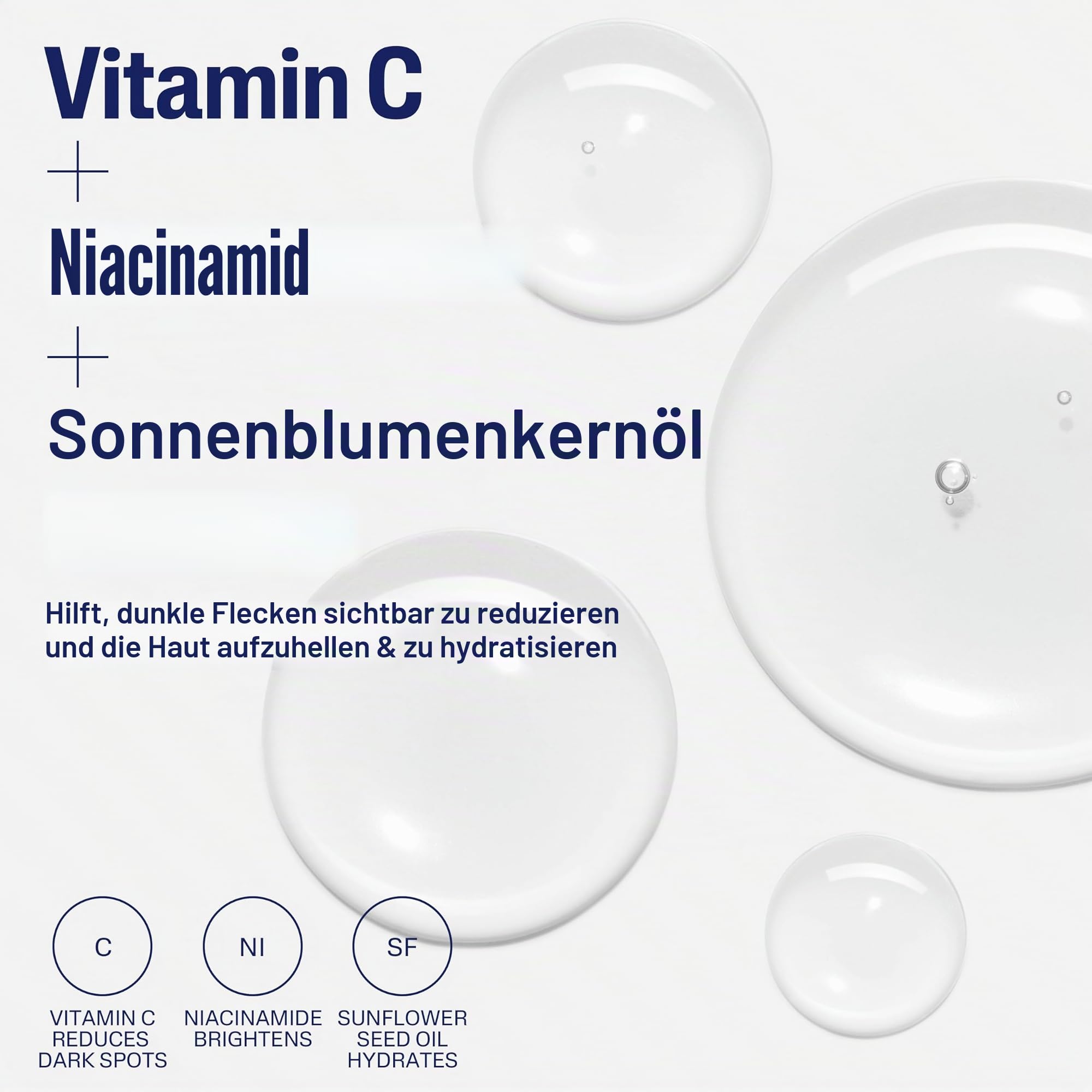 Cetaphil Vitamin C-Serum, reduziert sichtbar das Erscheinungsbild von dunklen Flecken und Hyperpigmentierung, Formel mit Niacinamid, entwickelt für empfindliche Haut, ohne weißen Fr 30 ml Flüssigkeit