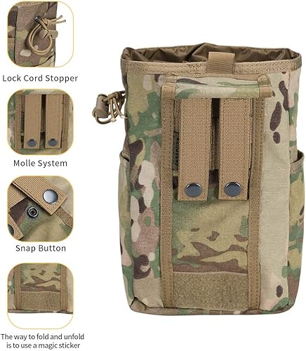 Miniatura 3 de EXCELLENT ELITE SPANKER - Equipo para transportar carga, ligero y modular (Molle), depósito de municiones y cargador, con cordón, plegable, para la