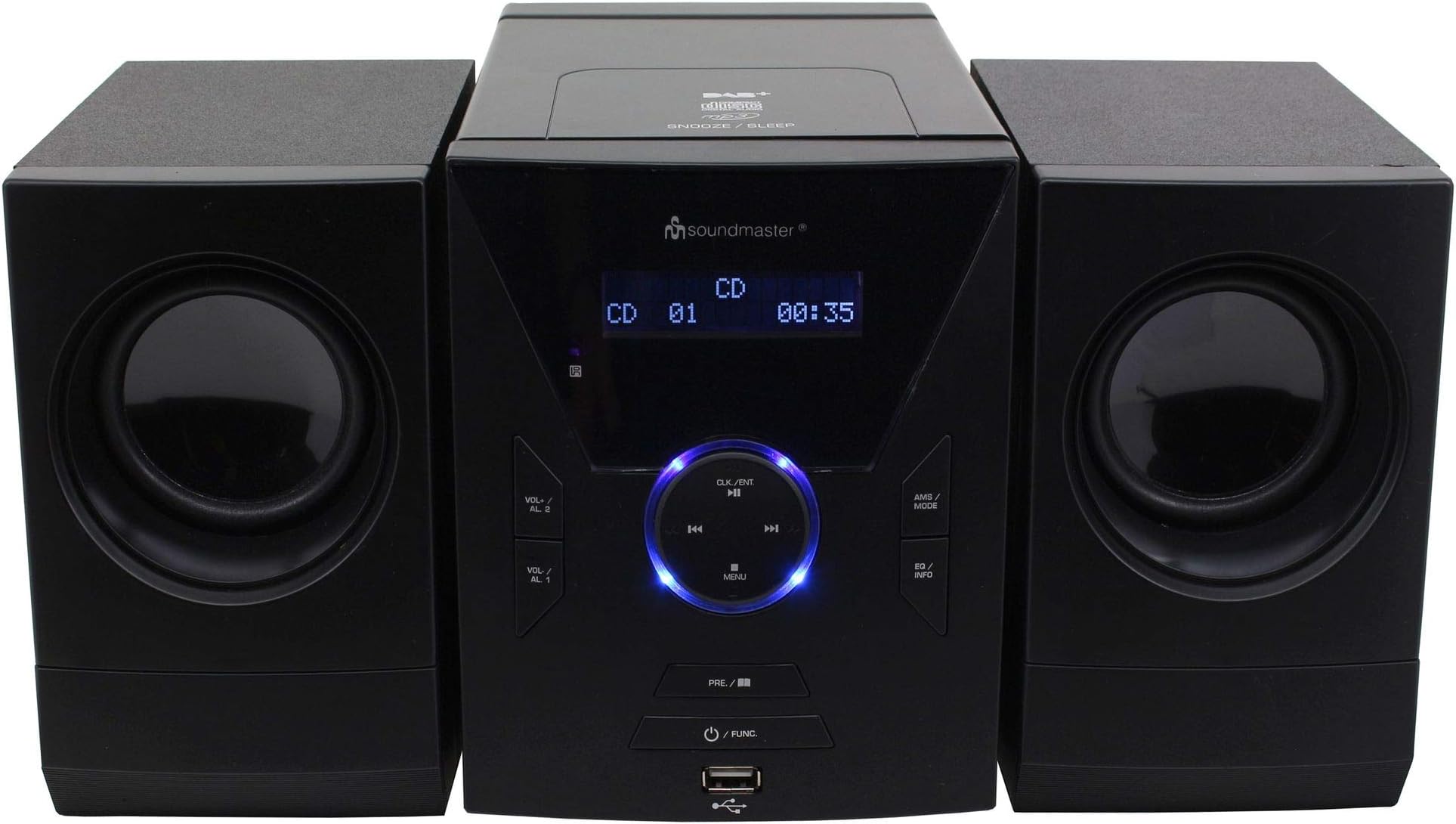 soundmaster MCD400 Micro HiFi System with FM / DAB Radio & CD Player