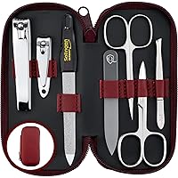 Vista 9 de marQus Juegos de manicura para mujeres y hombres de Solingen Alemania con lima de uñas de vidrio - Kit de aseo de calidad incl. cortaúñas y lima