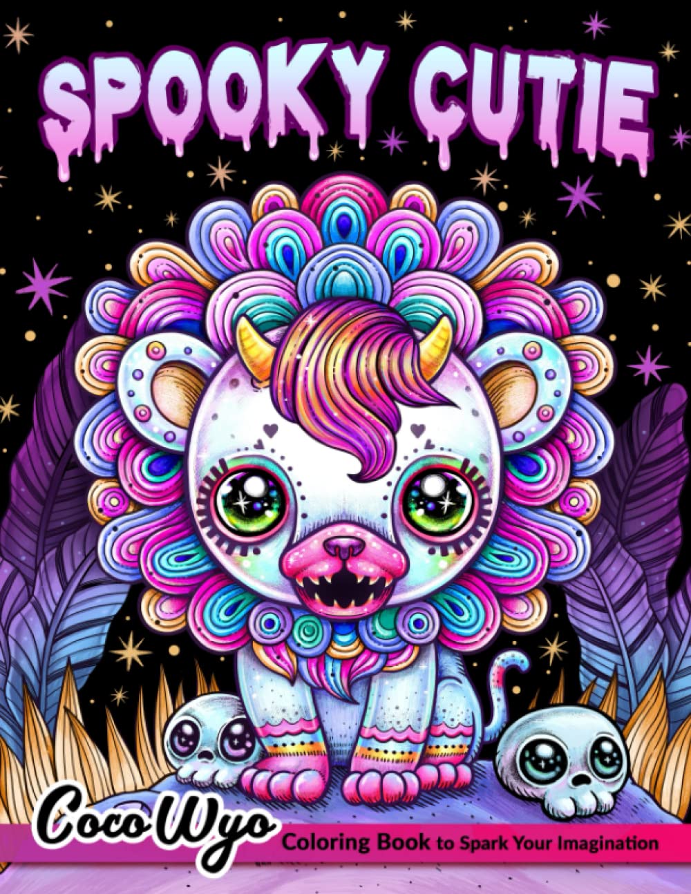 Spooky Cutie: Adult Coloring Book Features Cute Creepy, Horror, Spooky Creatures For Stress Relief & Relaxation