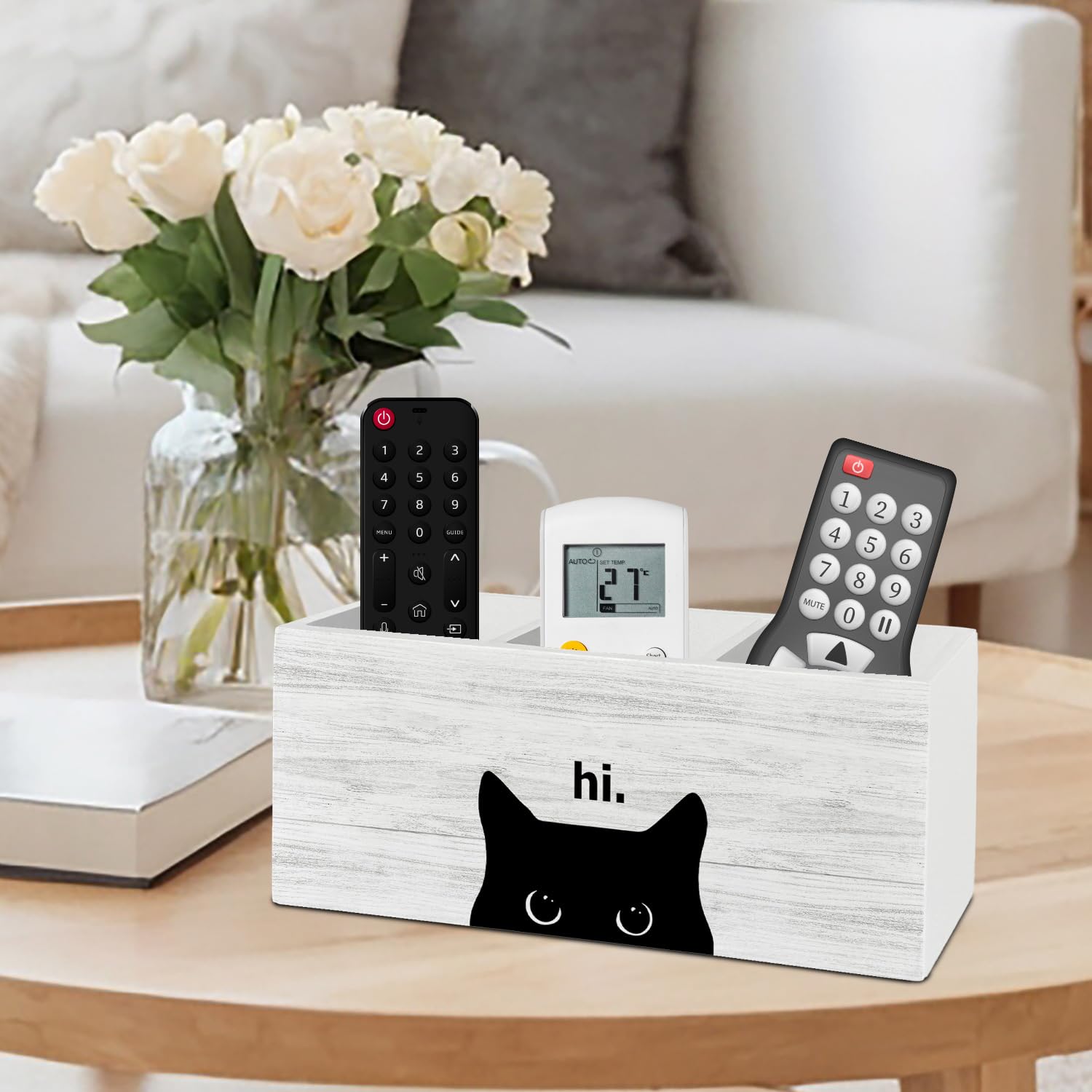 Stiftehalter für Schreibtischzubehör, schwarze Katze, Mutter, Dame, Liebhaber, Besitzer, Geschenke, Holzbox, Schild, Schreibtisch-Dekoration für Zuhause, Büro, Haustierliebhaber, Geschenke