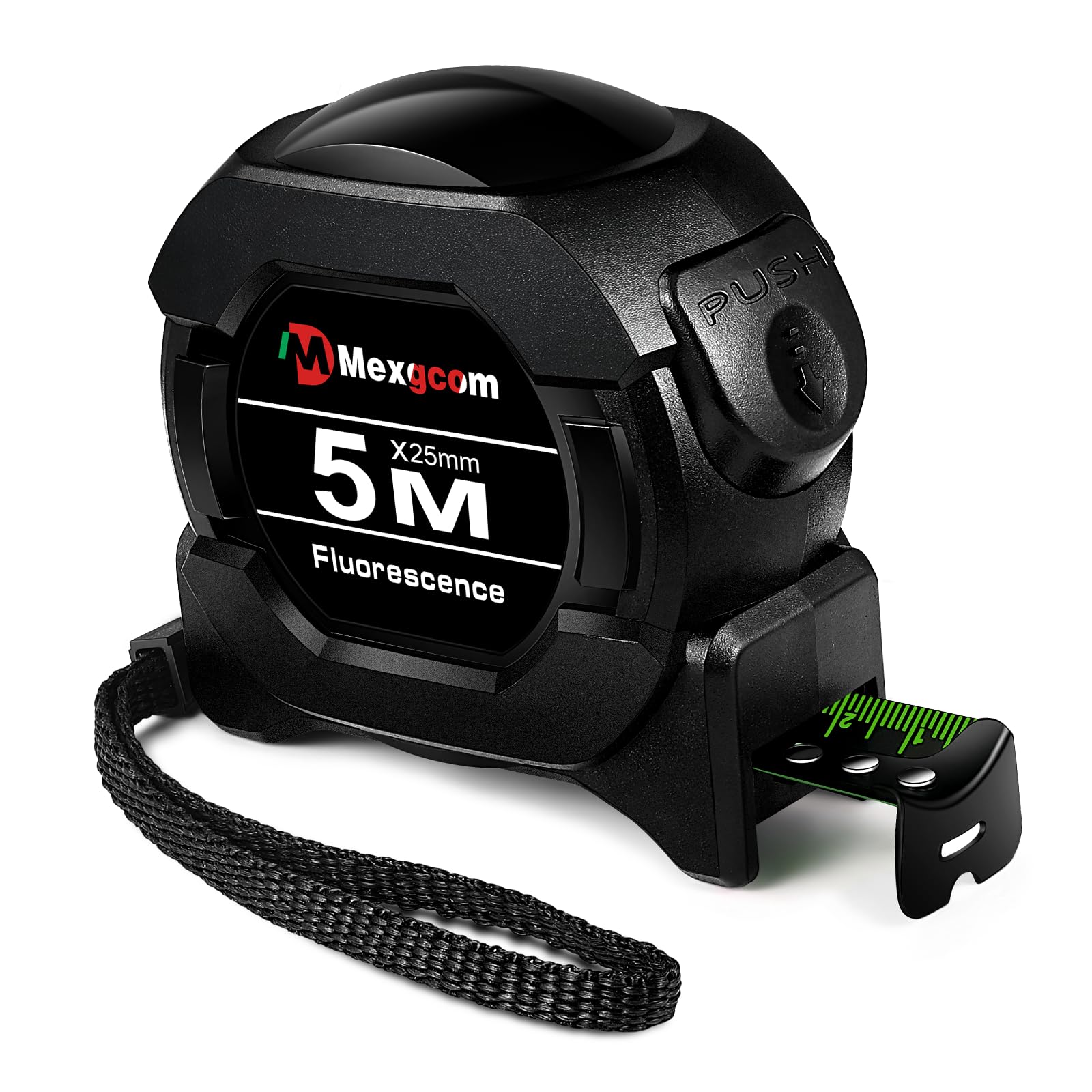 Cinta Métrica de 5 m, Automática - Auto Lock Tape Cinta Métrica a Prueba de Caídas con Revestimiento de Goma a Prueba de Golpes