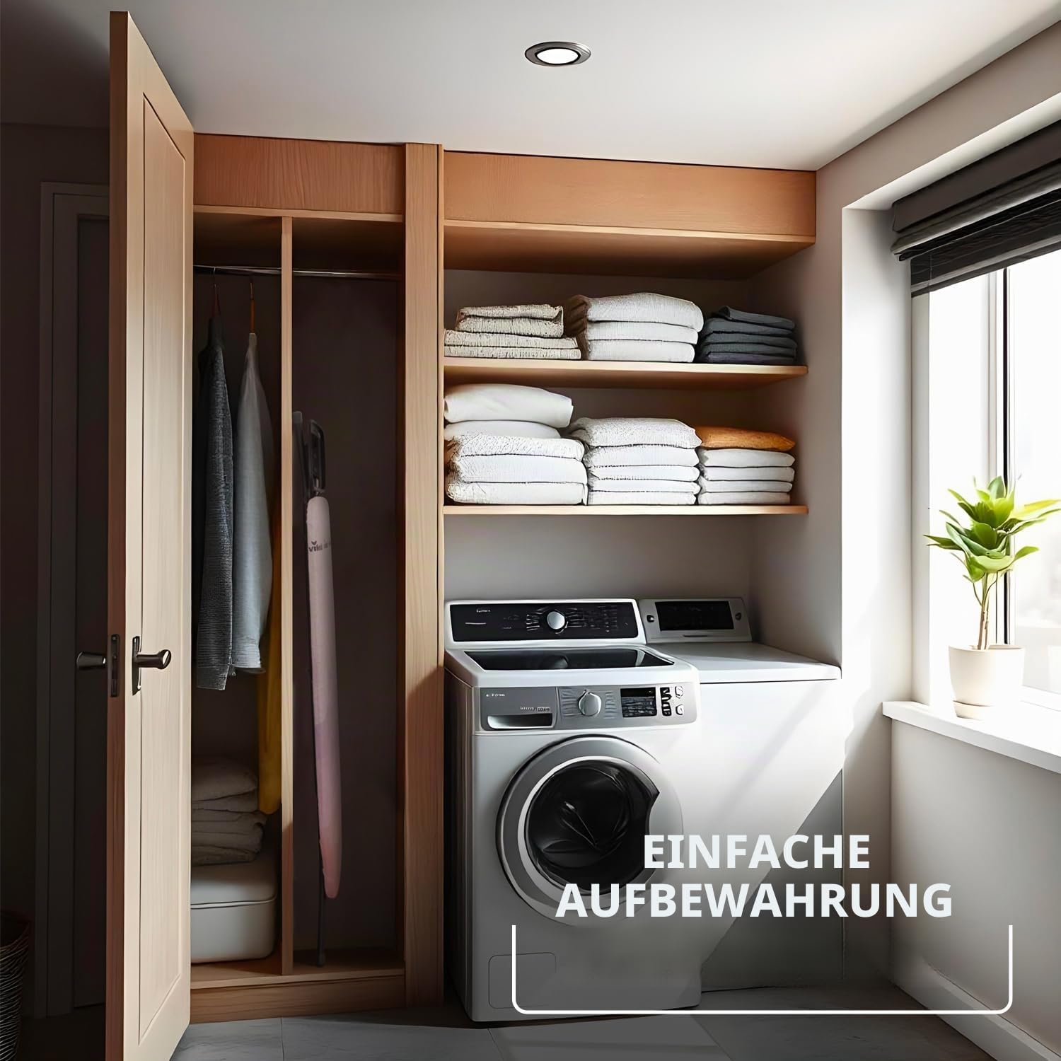 Vileda Diamond S Bügelbrett, bleibt länger wie neu, kompakt und leicht, höhenverstellbar bis 91 cm, stabile Stahlkonstruktion, titanbeschichteter Bezug, Comfort-Pack
