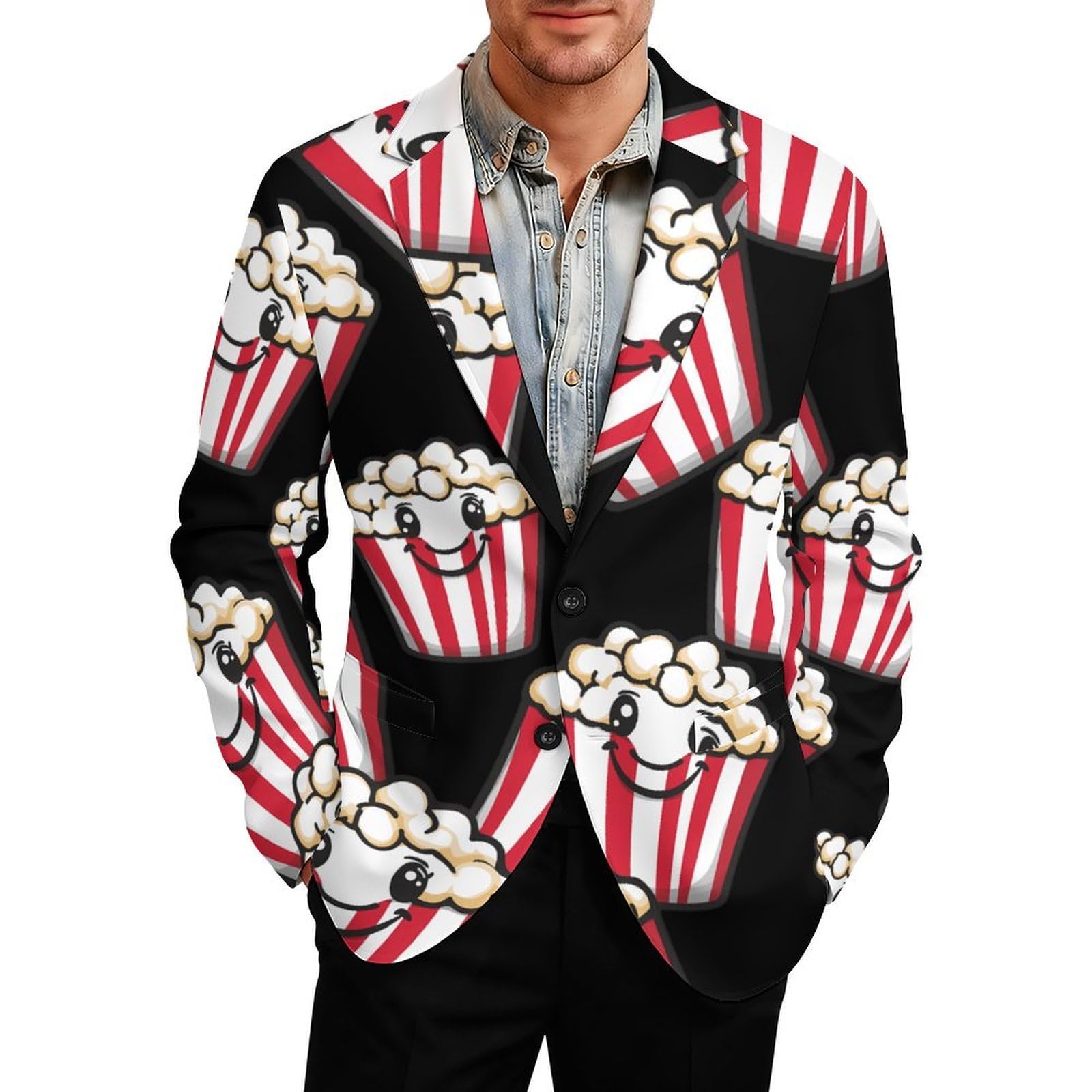 Lindos blazers casuales para hombre, con dos botones, elegante, para negocios