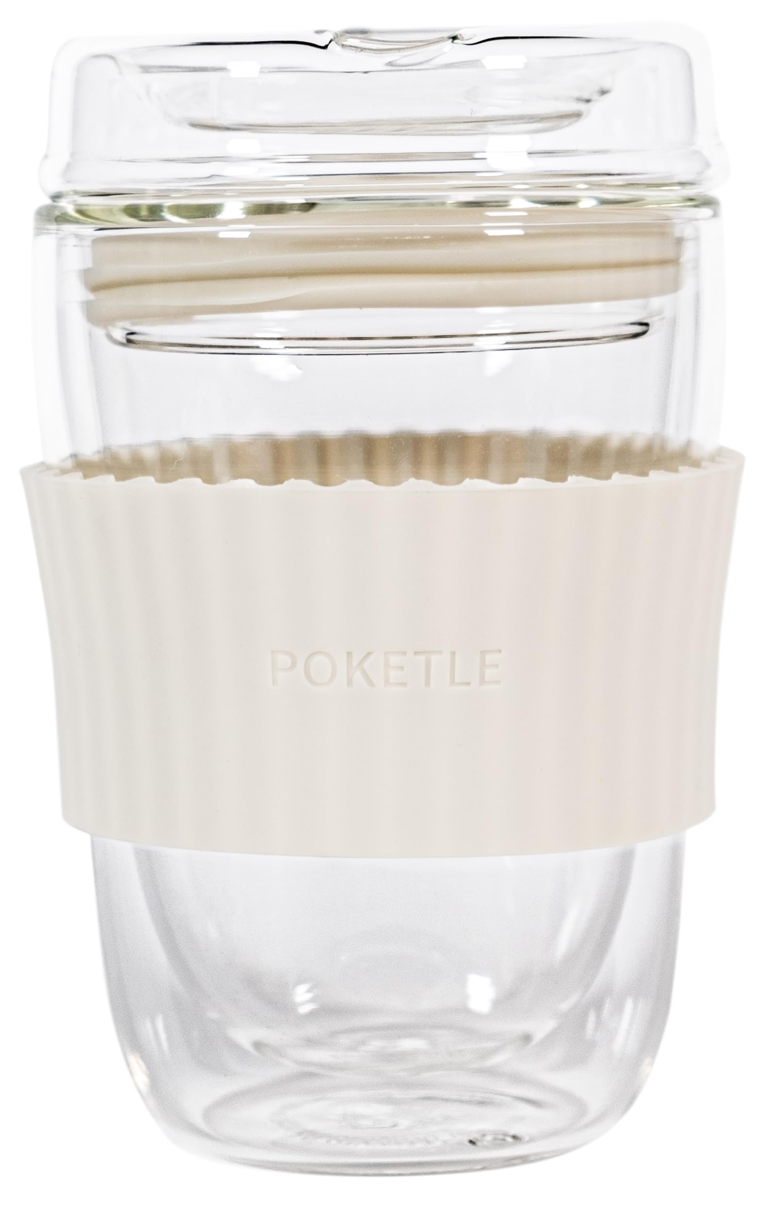 Amazon | POKETLE (ポケトル) ガラス の 蓋付き タンブラー 220ml