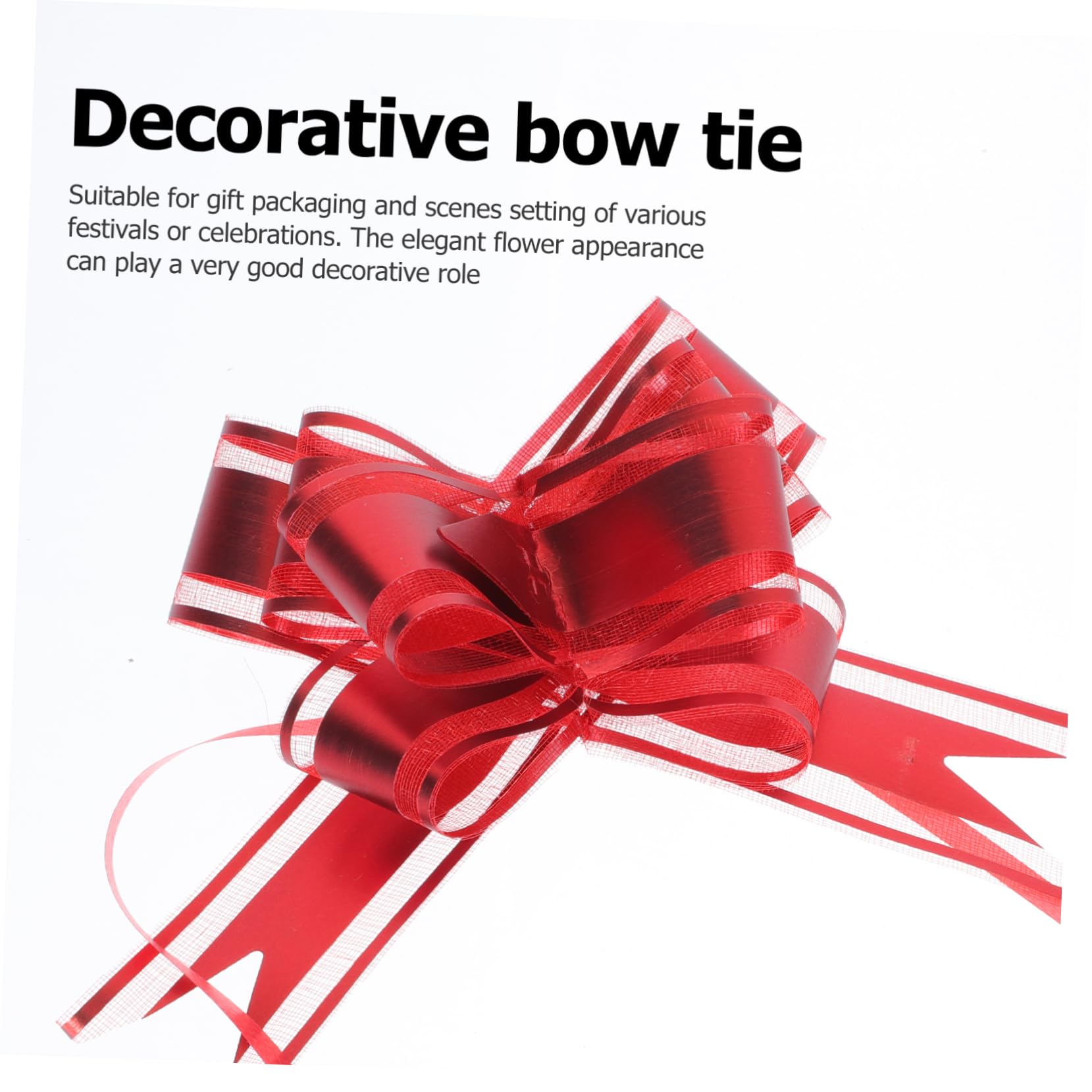 FRCOLOR 140 Piezas Dibujado a Mano Lazo para Envolver Tirar De Lazo De Cintas Tirar del Tirar De La del Decoraciones De Boda para Ceremonia El Plastico Rojo
