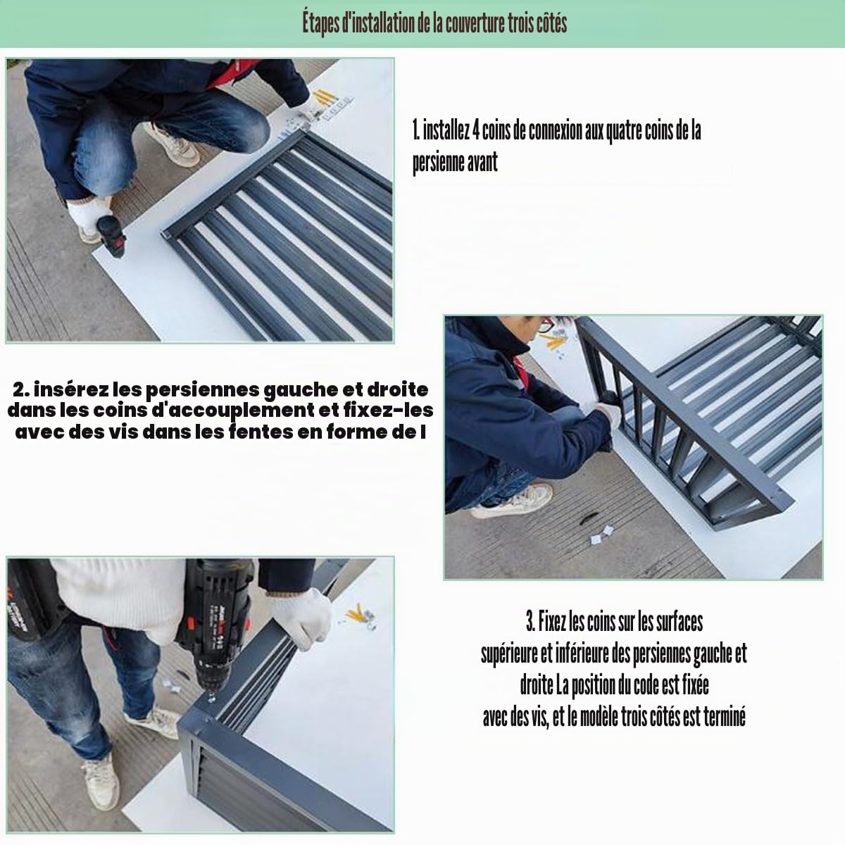 Cache Climatiseur en Aluminium, Protection De Unité Extérieur pour Pompe À Chaleur Écran Barrière D'intimité, Couvercle Anti-Poussière pour La Maison, Facile À Installer (Color : Blanc, Size : 110x8