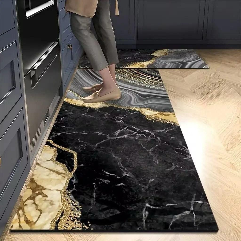 LADILA 2 Piece Kitchen Mats, Waterproof Memory Foam Kitchen Rugs, Standing Desk Mat Floor Mats, Comfort Runner Rug Carpets for Kitchen Floor, Waterproof Comfort Standing Mat (D - 14) — Amazon image 10