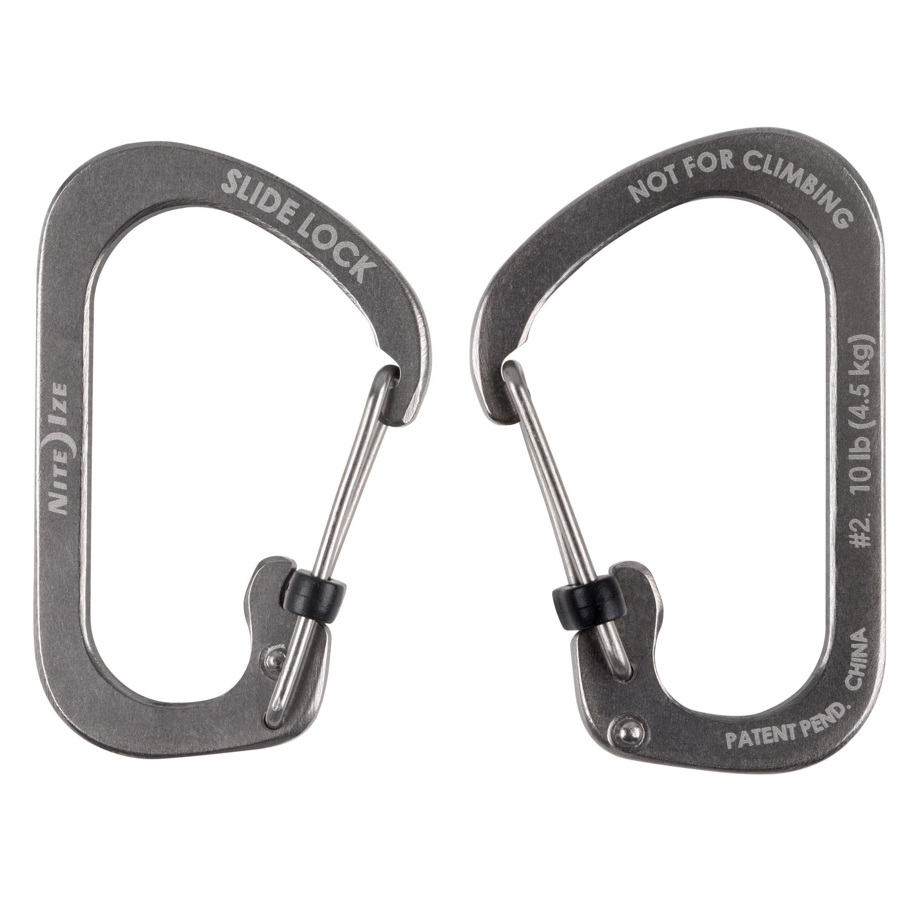 SlideLock Carabiner #2-Stainless